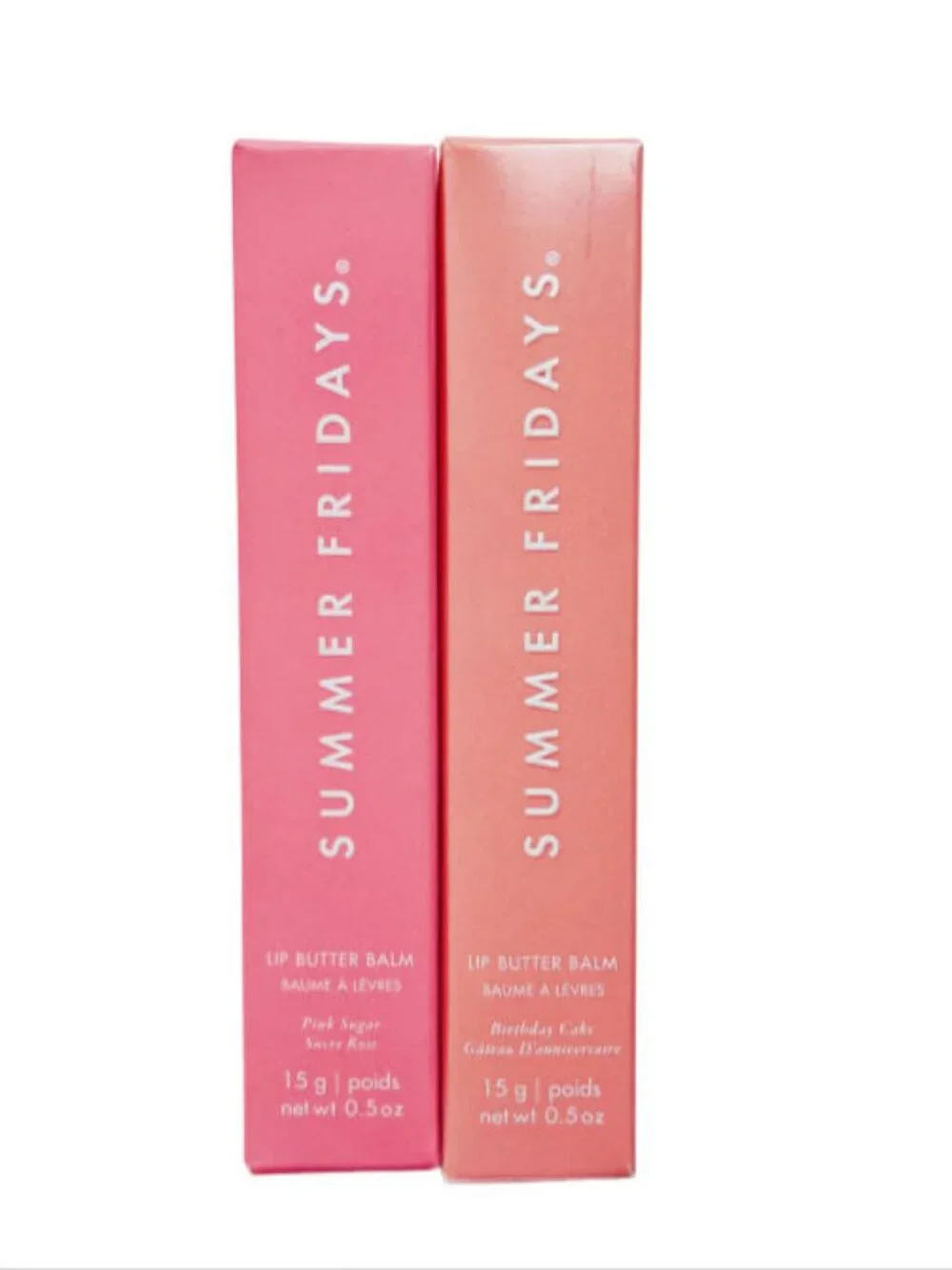 2 Pcs(Birthday Cake+Pink Sugar)Summer Fridays Lip Butter Balm